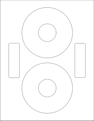 WL-5000 label sjabloon vectorillustratie